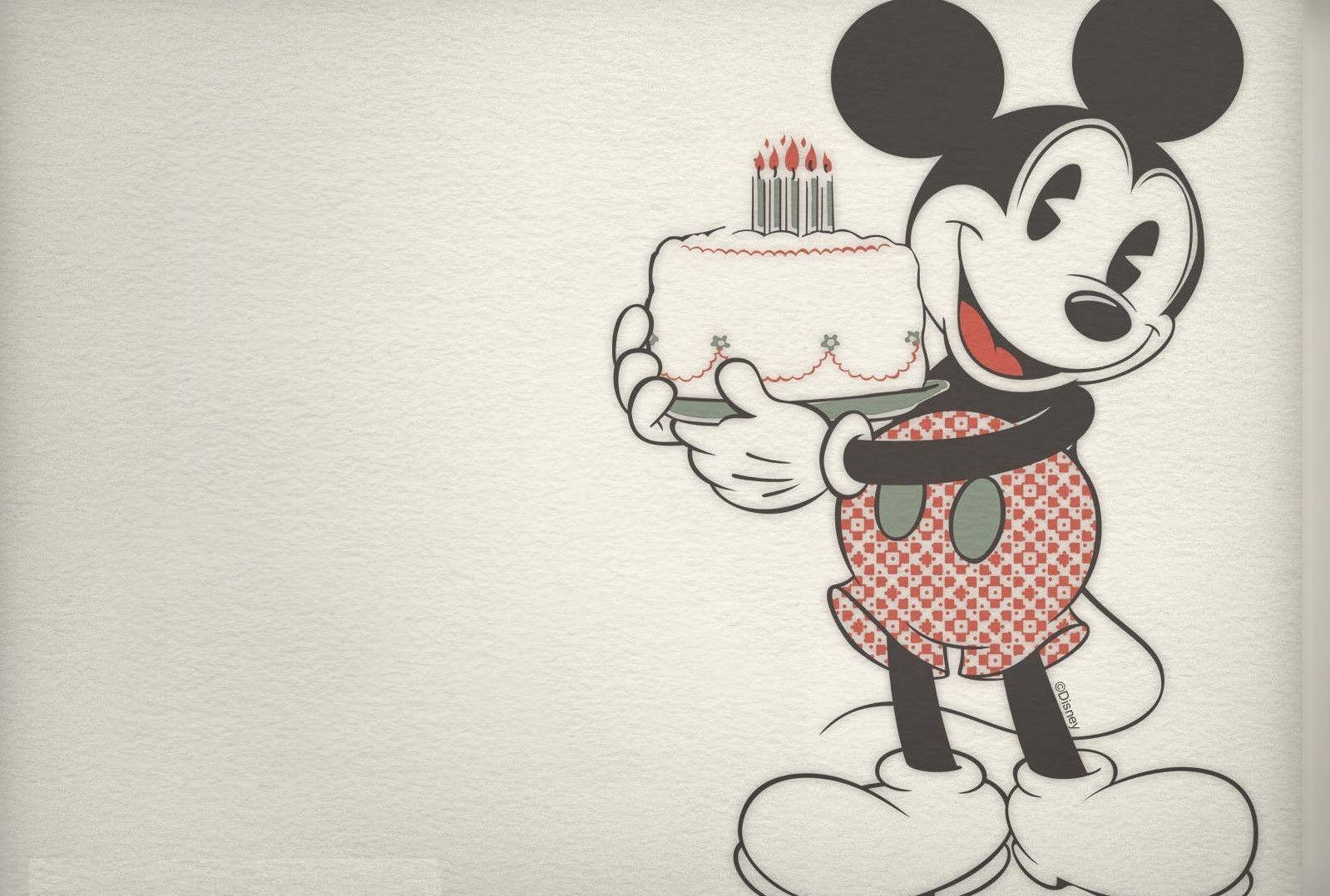 Mickey Mouse Happy Birthday Background Wallpaper