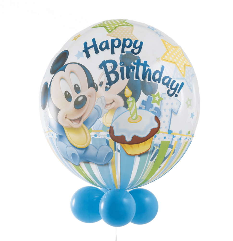 Mickey Mouse Happy Birthday Balloon PNG