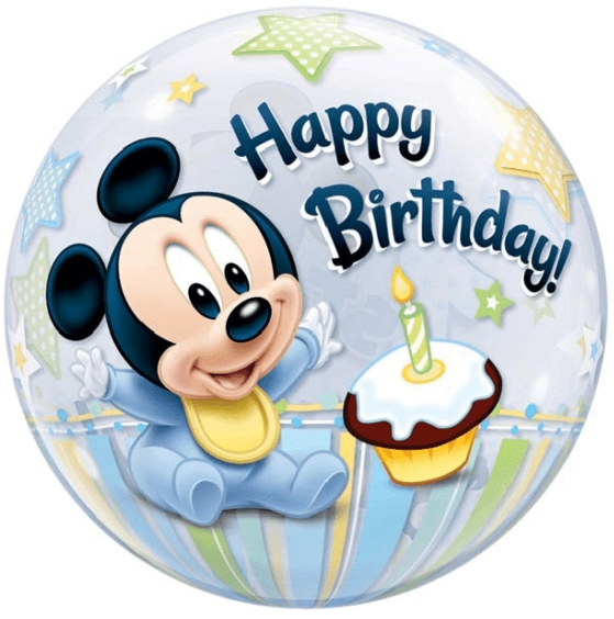 Mickey Mouse Happy Birthday Celebration PNG