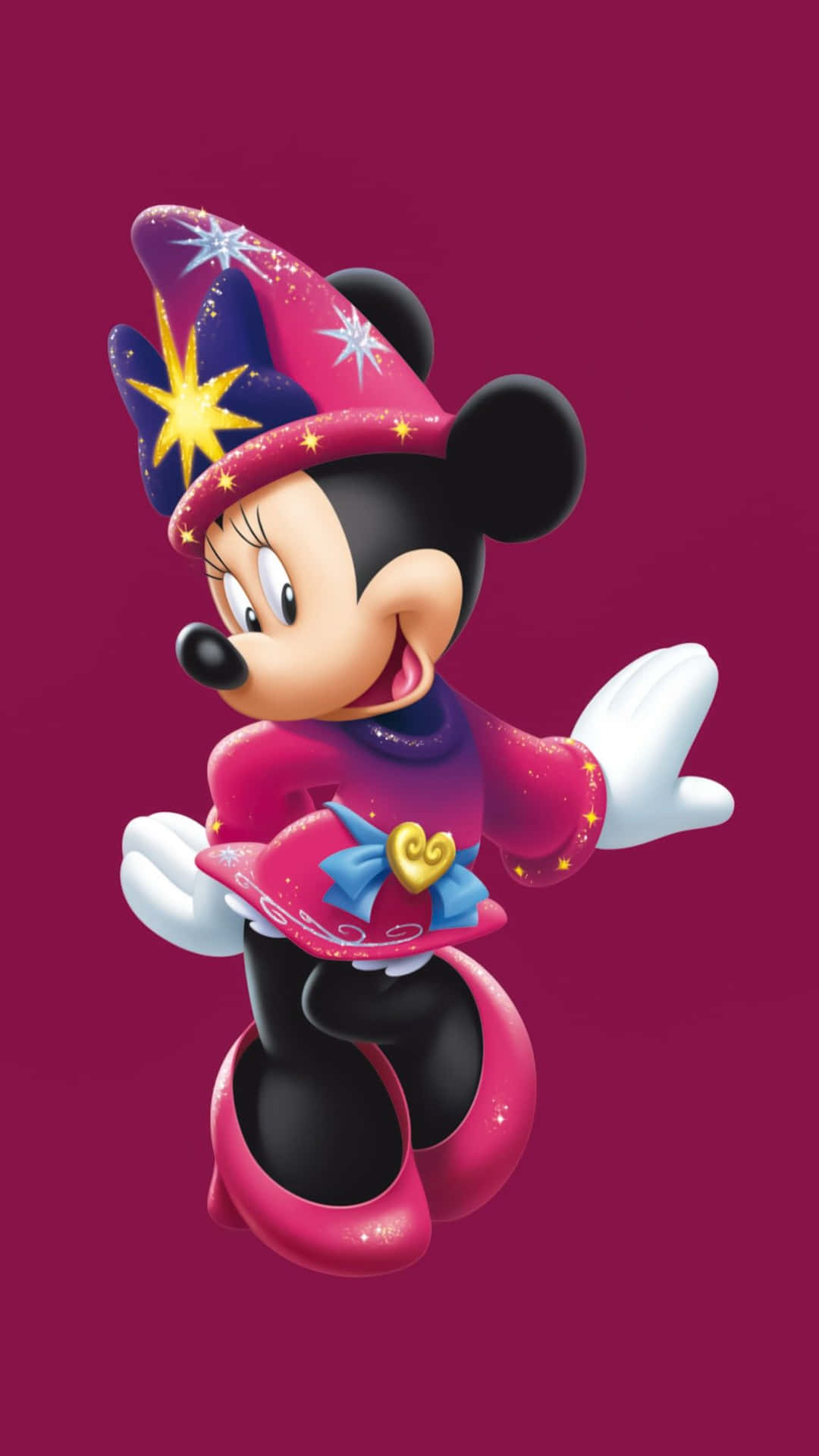 Mickeymouse Lykkeligt Nytår Kostume Wallpaper