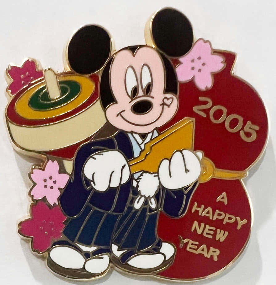 Mickey Mouse Glædelig nytår nøglekæde Wallpaper