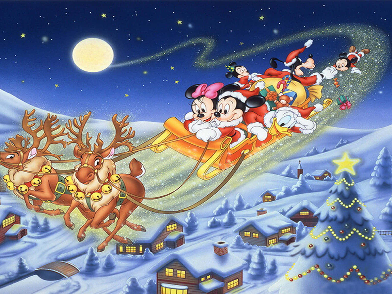 Mickeymouse Feiert Das Neujahr! Wallpaper