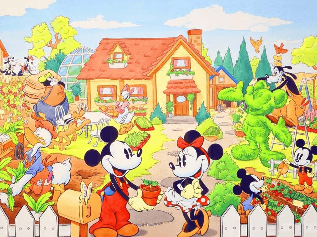 Opening the doors to the world of Mickey Mouse! Wallpaper