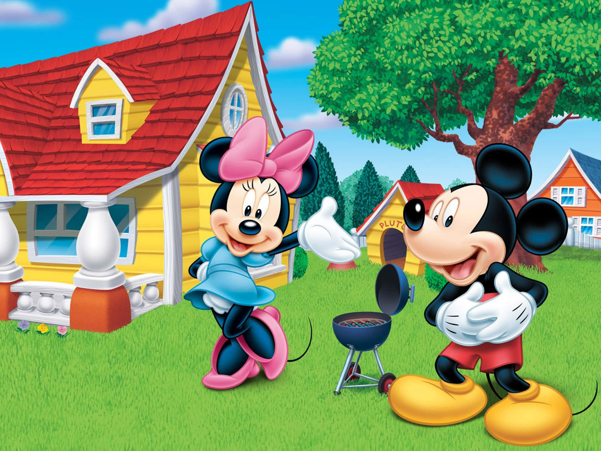 Bemvindo À Casa Do Mickey Mouse. Papel de Parede