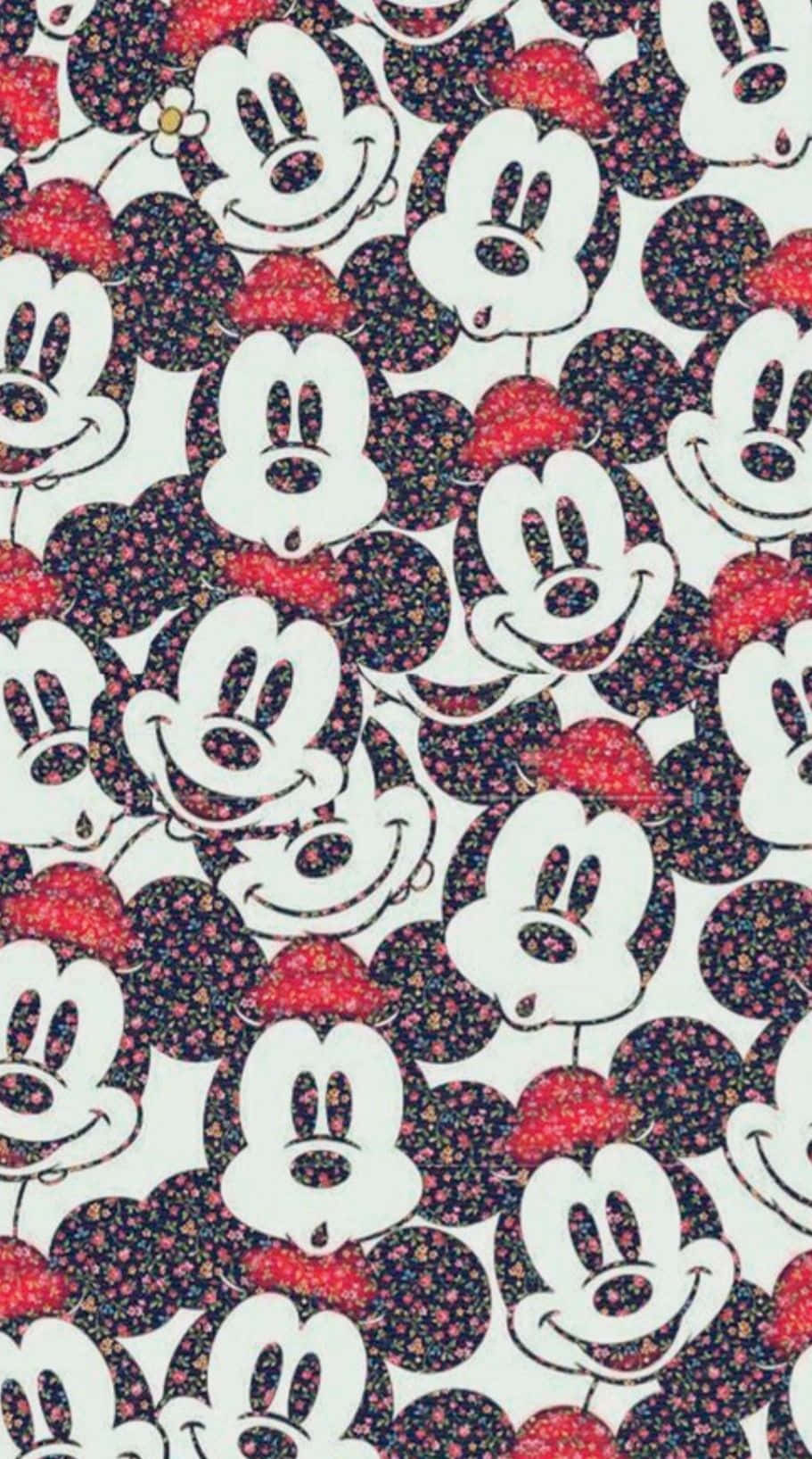 Mickey Mouse i sit hjem, fyldt med varme og kærlighed. Wallpaper