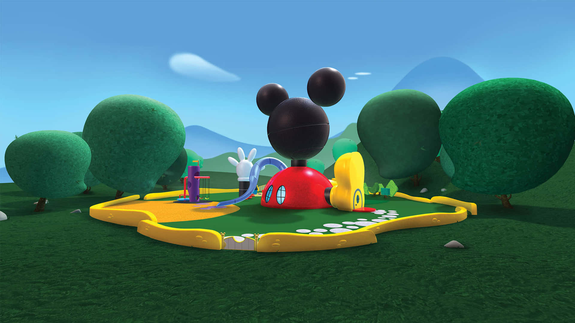 Freudigesleben Im Zuhause Von Mickey Mouse Wallpaper