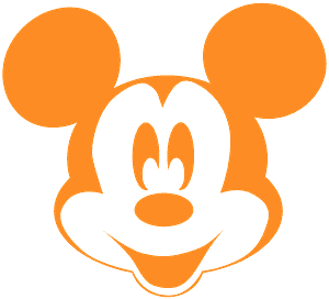 Mickey Mouse Icon Outline PNG