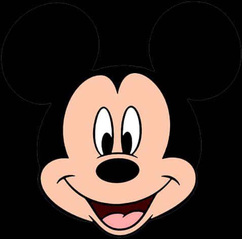 Mickey Mouse Iconic Face Graphic PNG