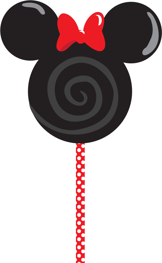 Mickey Mouse Lollipop Design PNG