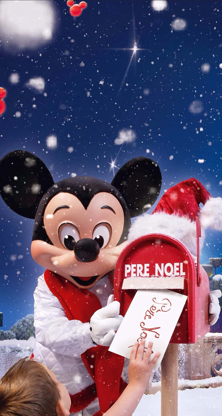 Mickey Mouse Christmas Mail Wallpaper