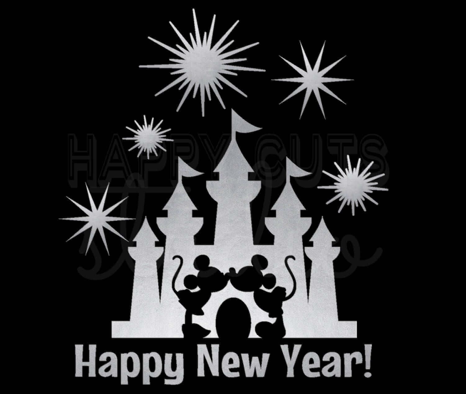 Willkommensie Das Neue Jahr Mit Mickey Mouse Wallpaper