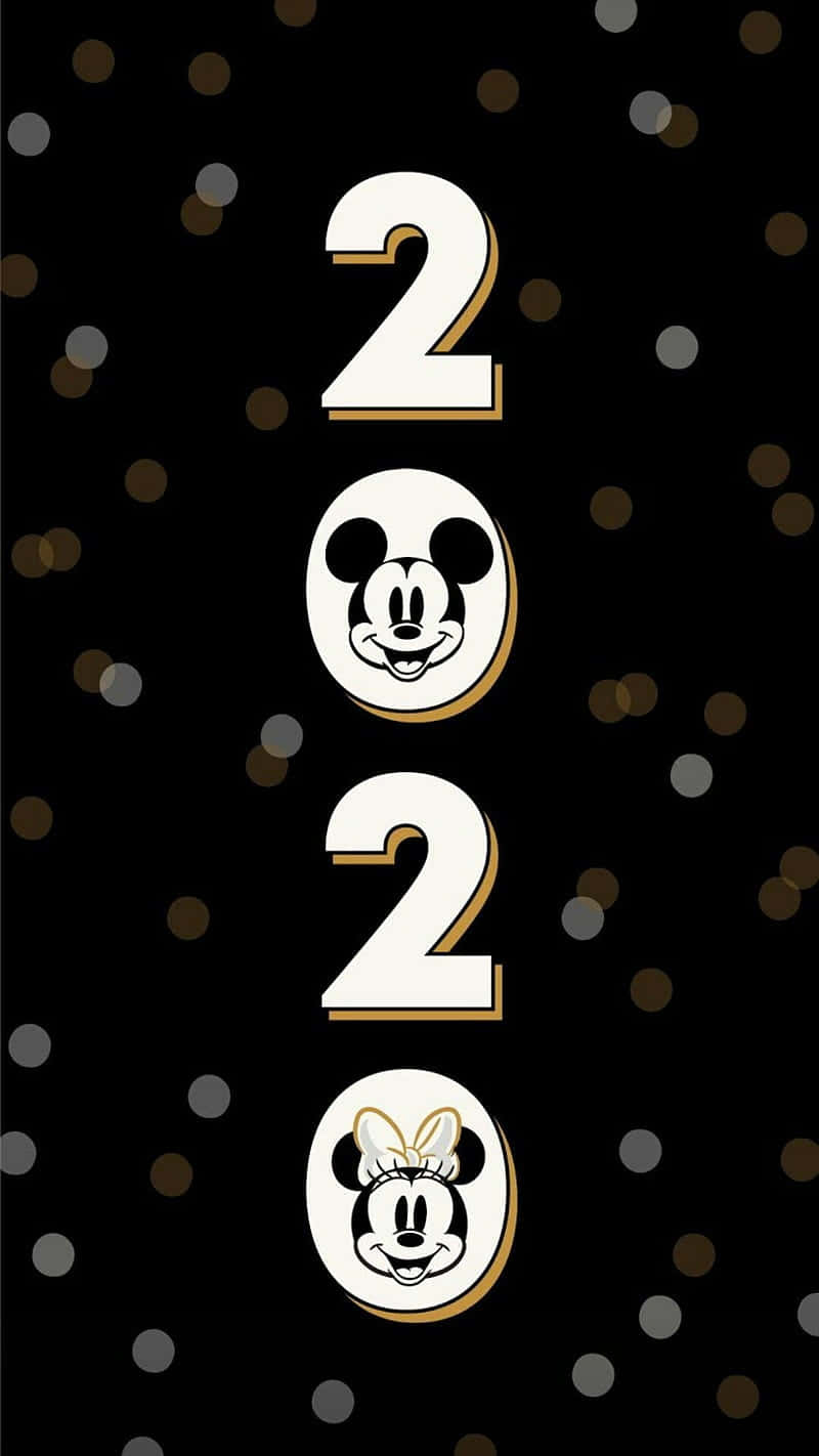 Celebrate New Year in Magic with Mickey Mouse Wallpaper