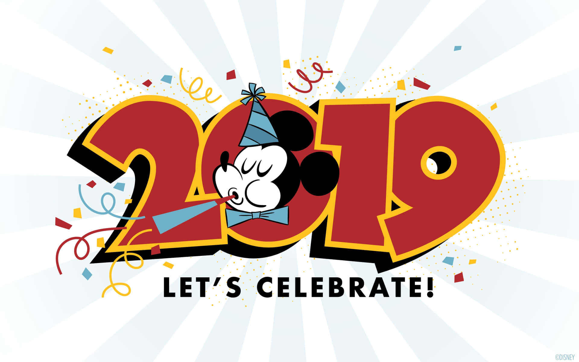 Läutensie Das Neue Jahr Mit Mickey Und Seiner Truppe Ein! Wallpaper