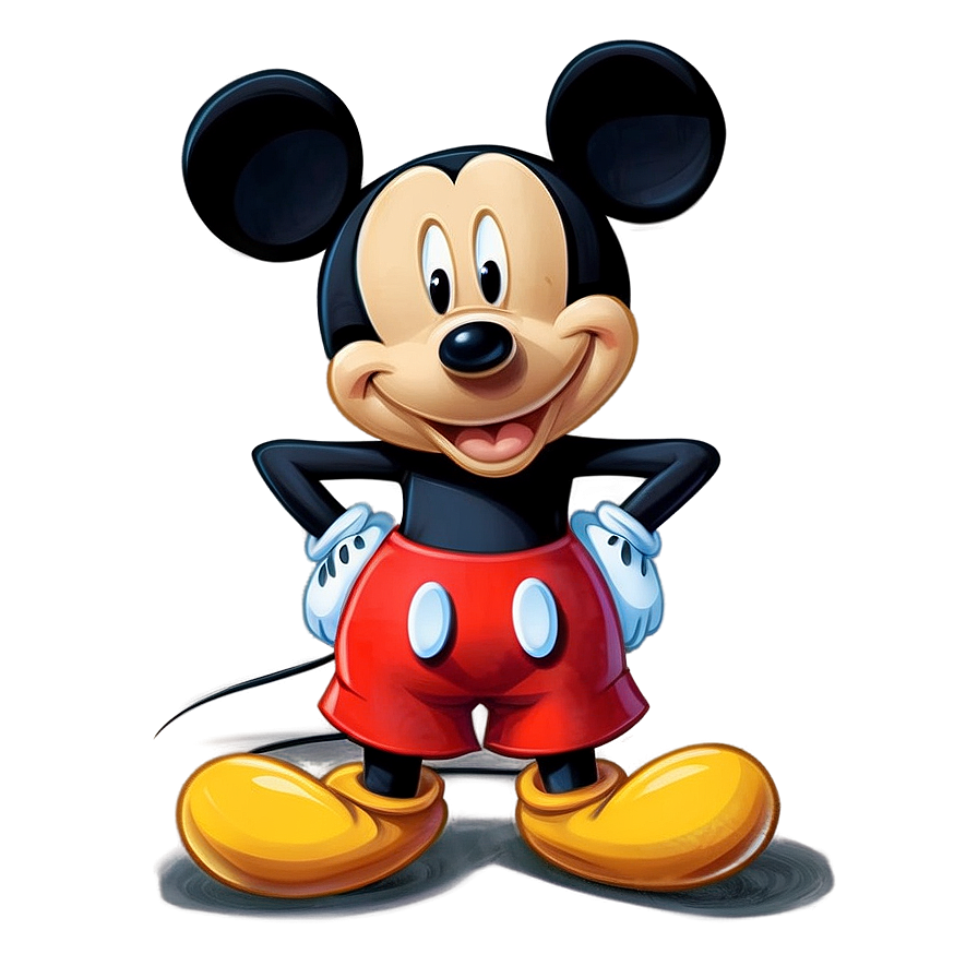 Download Mickey Mouse Outfit Illustration Png Aoh | Wallpapers.com