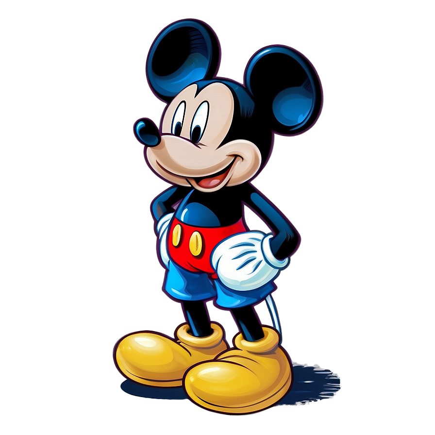 Download Mickey Mouse Painting Art Png 34 | Wallpapers.com