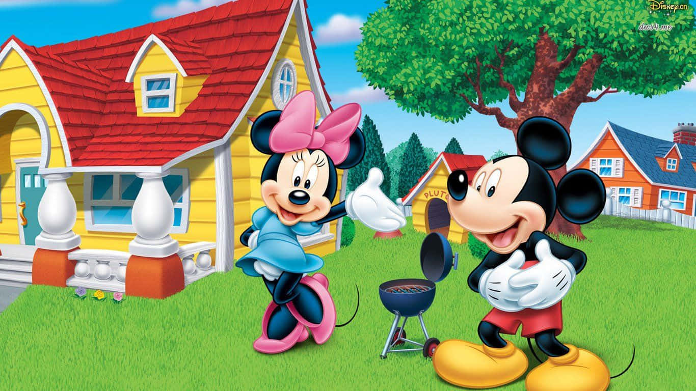 Fejrbarndommens Glæde Med Mickey Mouse.