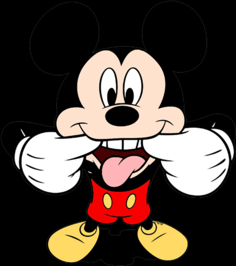 Mickey_ Mouse_ Playful_ Pose PNG