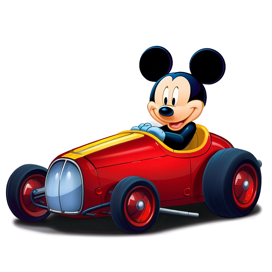 Download Mickey Mouse Roadster Racer Png Iwg | Wallpapers.com