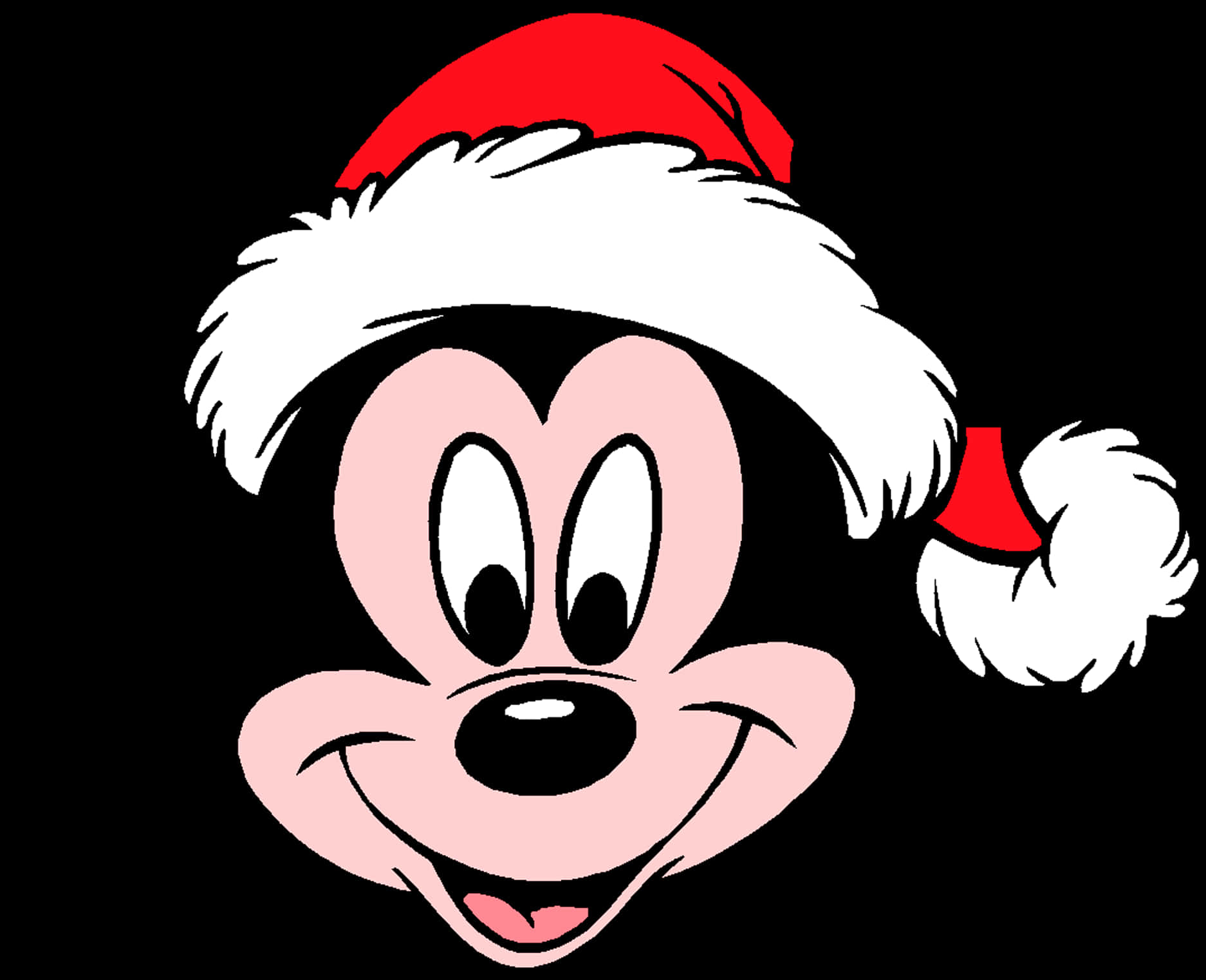 Download Mickey Mouse Santa Hat | Wallpapers.com