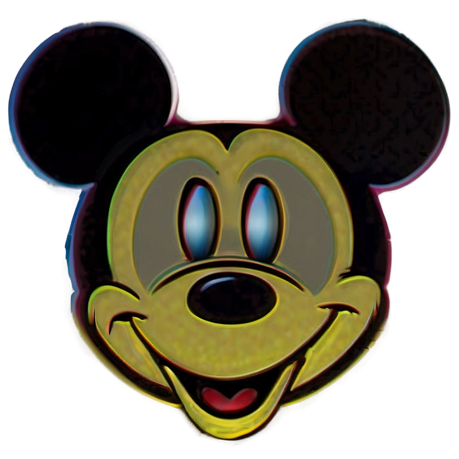 Mickey Mouse Shadow Portrait Png 06202024 PNG