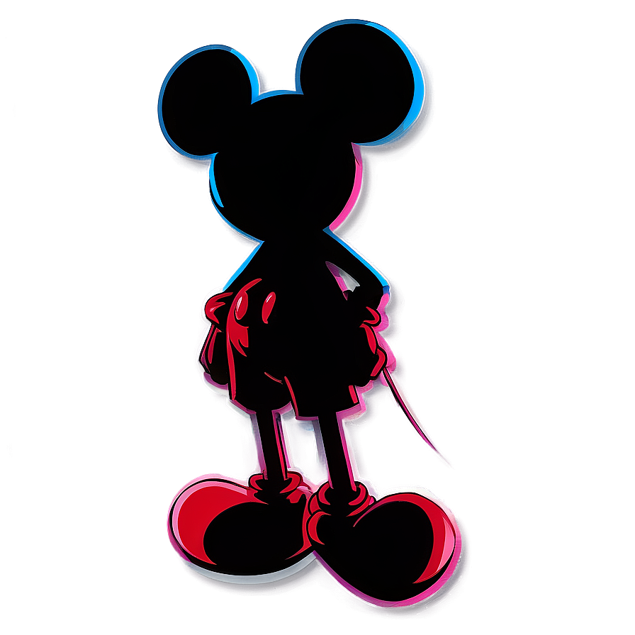 Download Mickey Mouse Silhouette Decoration Png Gmc18