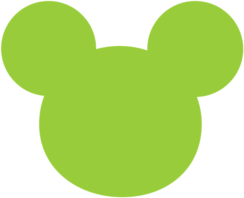 Mickey Mouse Silhouette Graphic PNG