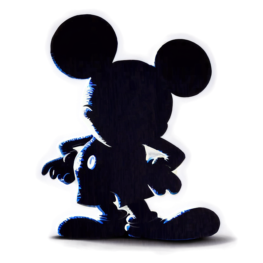 Download Mickey Mouse Silhouette Illustration Png 06202024 | Wallpapers.com