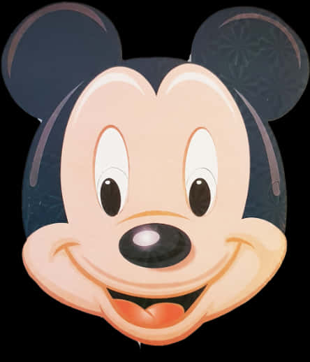 Mickey Mouse Smiling Face PNG