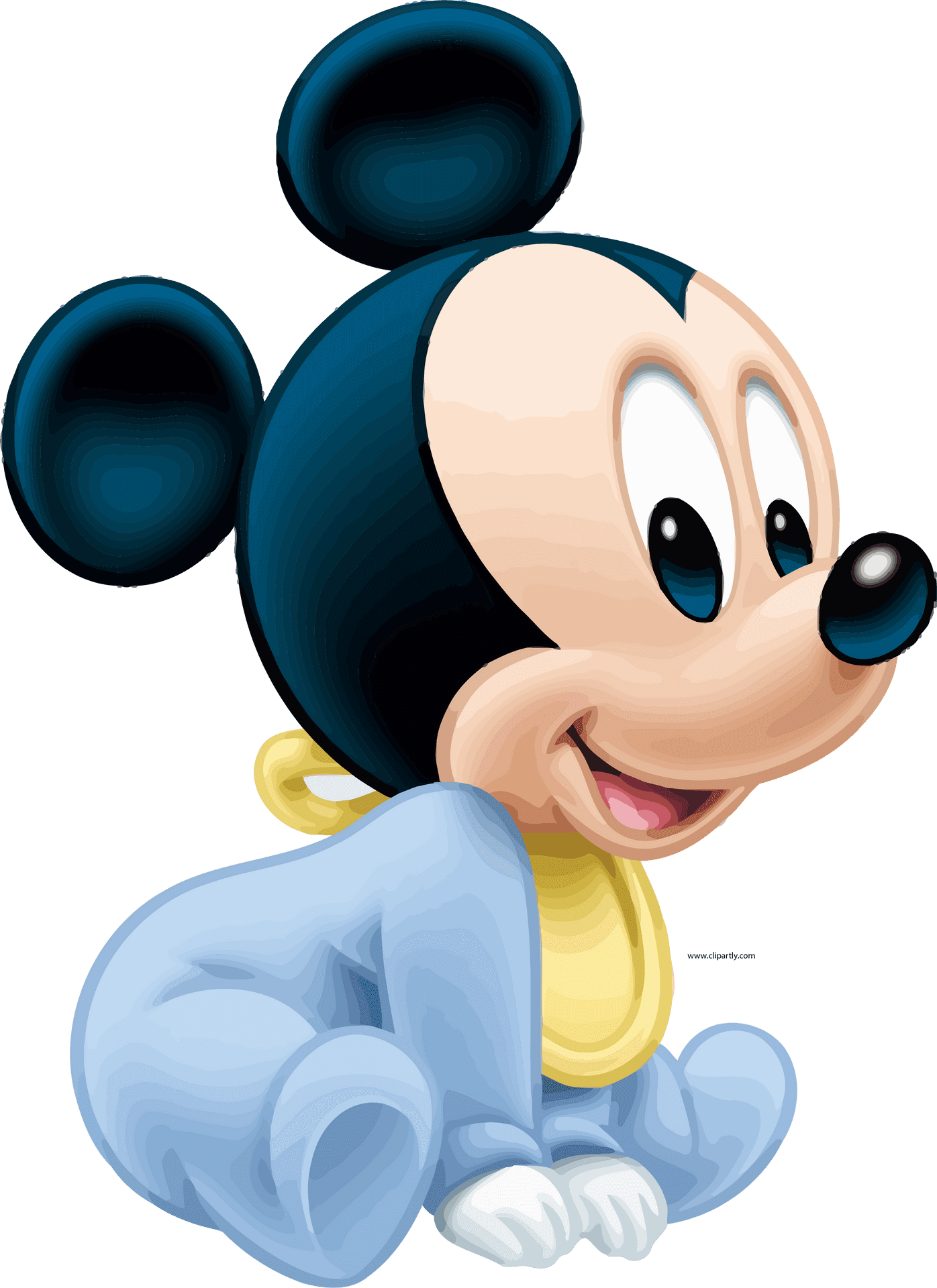 Mickey_ Mouse_ Smiling_ Vector_ Illustration.png PNG