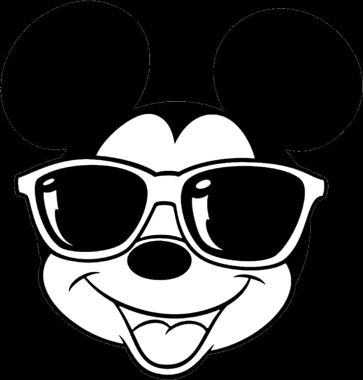 Mickey Mouse Sunglasses Vector PNG