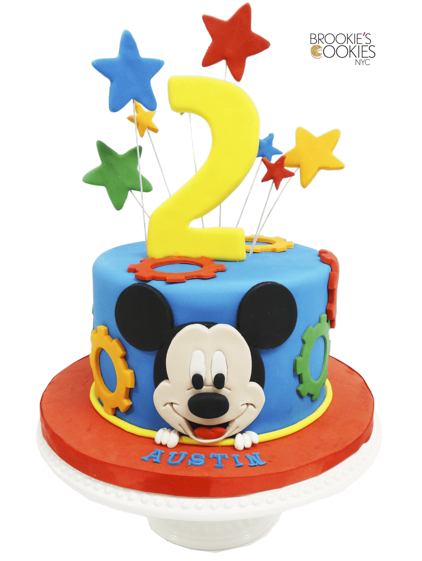 Download Mickey Mouse2nd Birthday Cake | Wallpapers.com