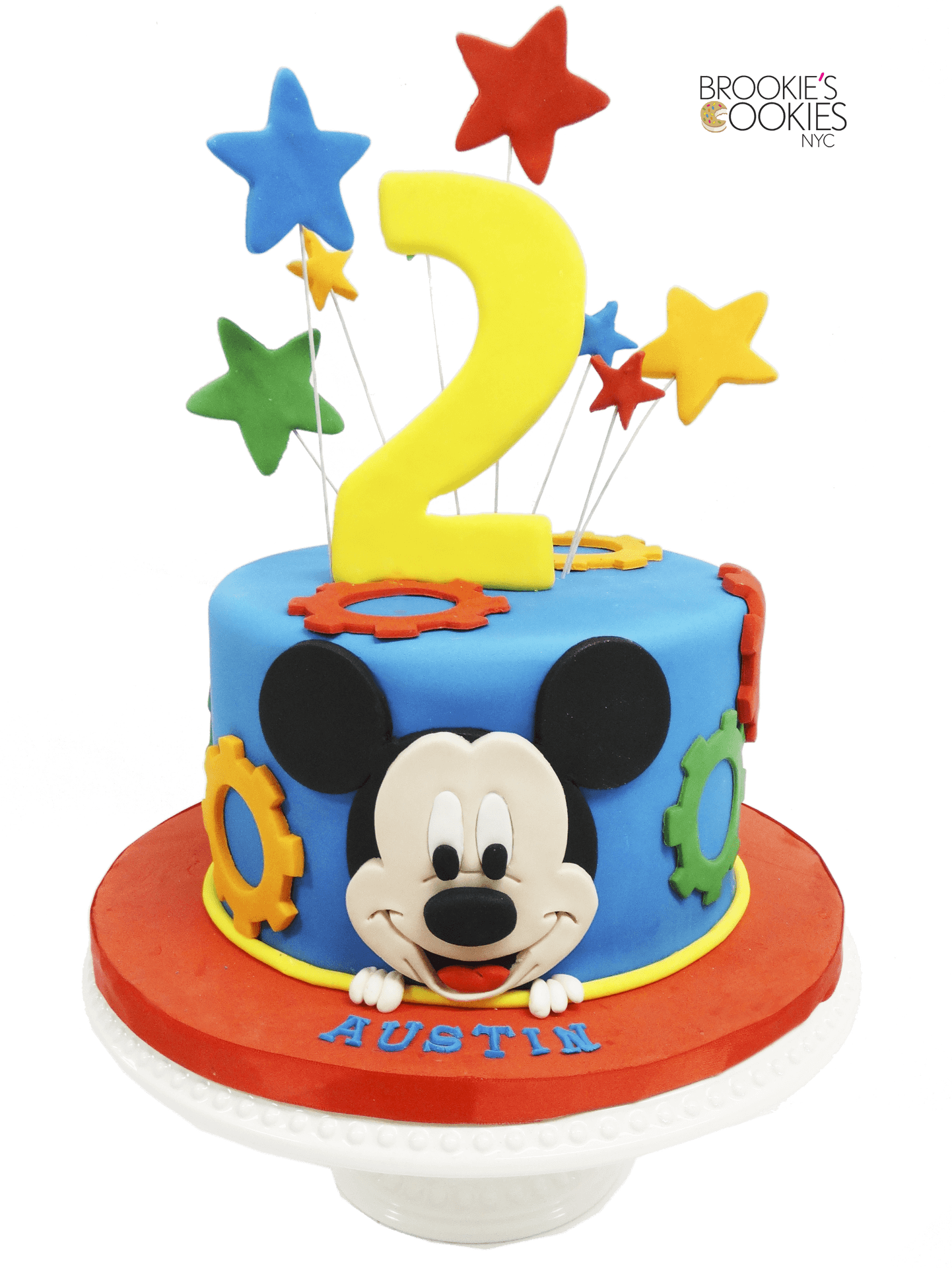 Mickey Mouse2nd Birthday Cake PNG