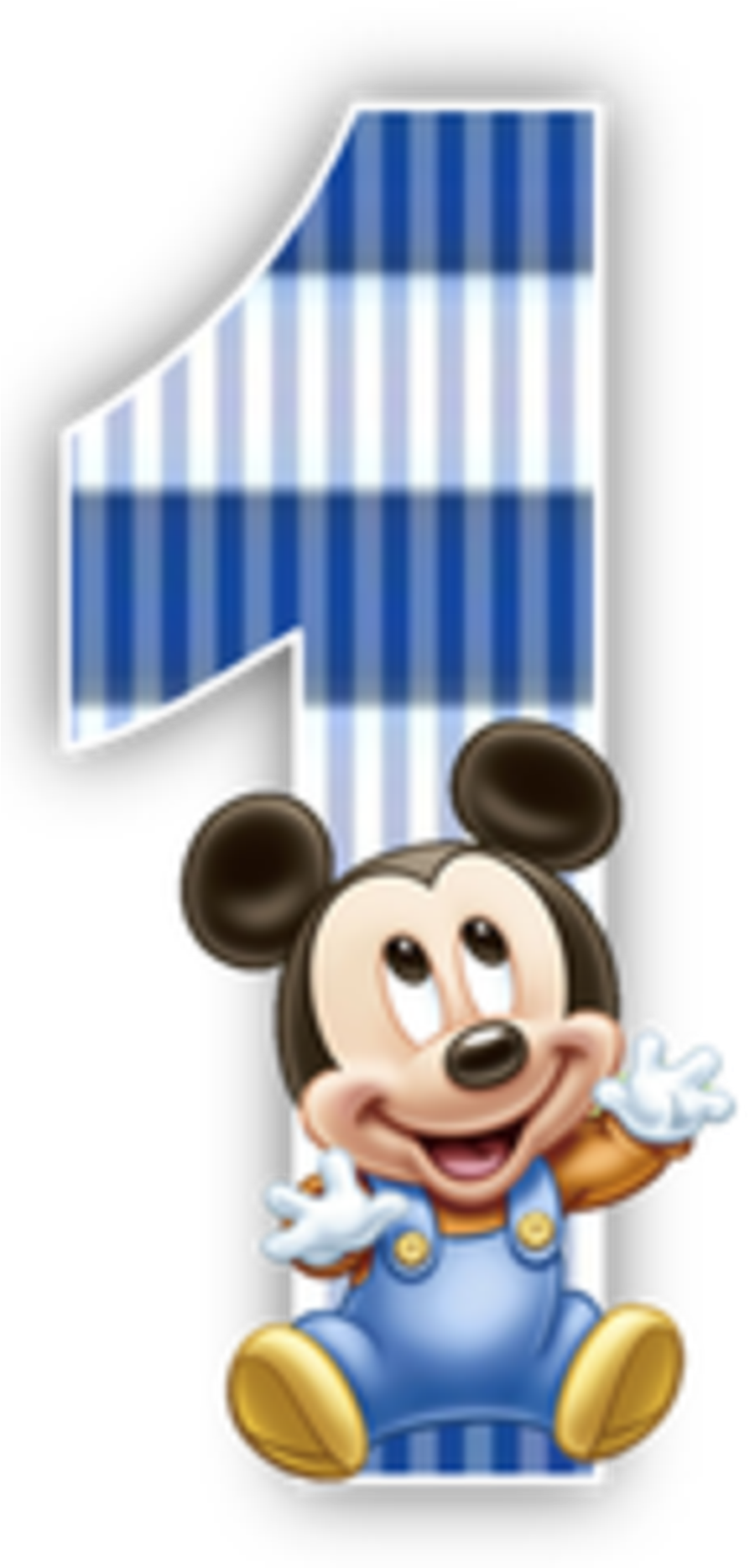 Mickey Number One Celebration PNG