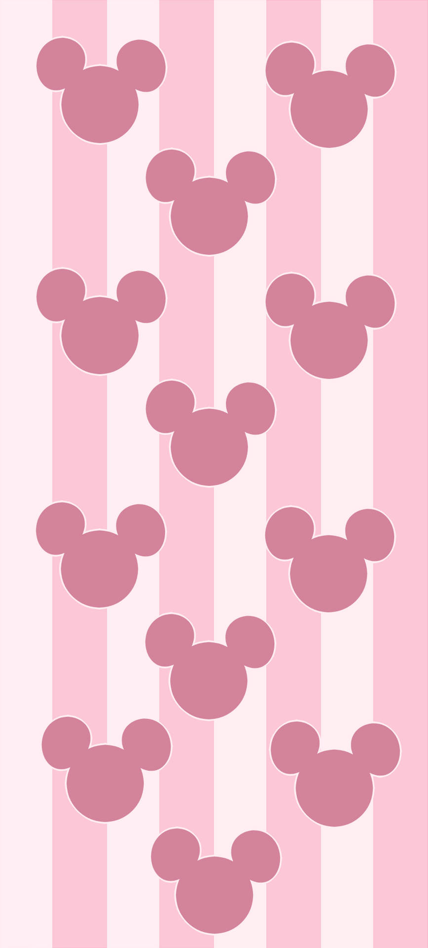 Mickey Pink Disney Logo Wallpaper