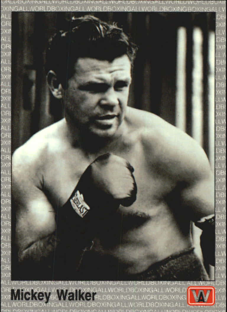 Mickey Walker Black And White Photo Wallpaper