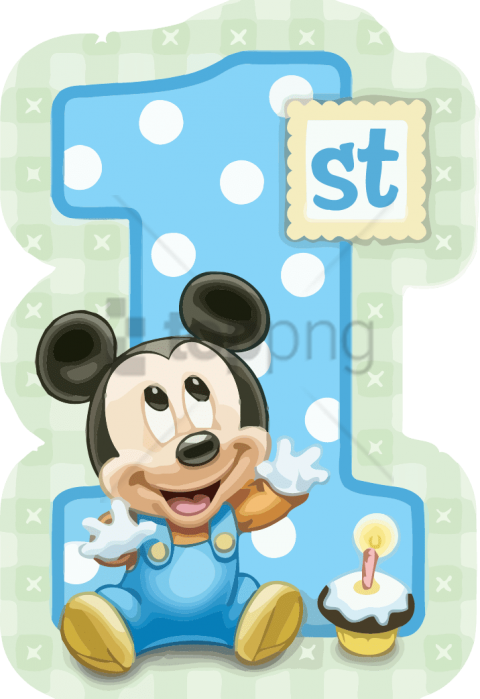 Mickey_ First_ Birthday_ Celebration PNG