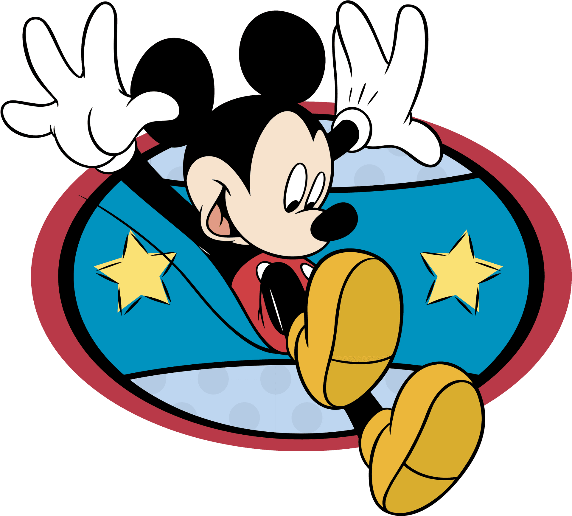 Mickey_ Mouse_ Classic_ Pose_ Vector PNG