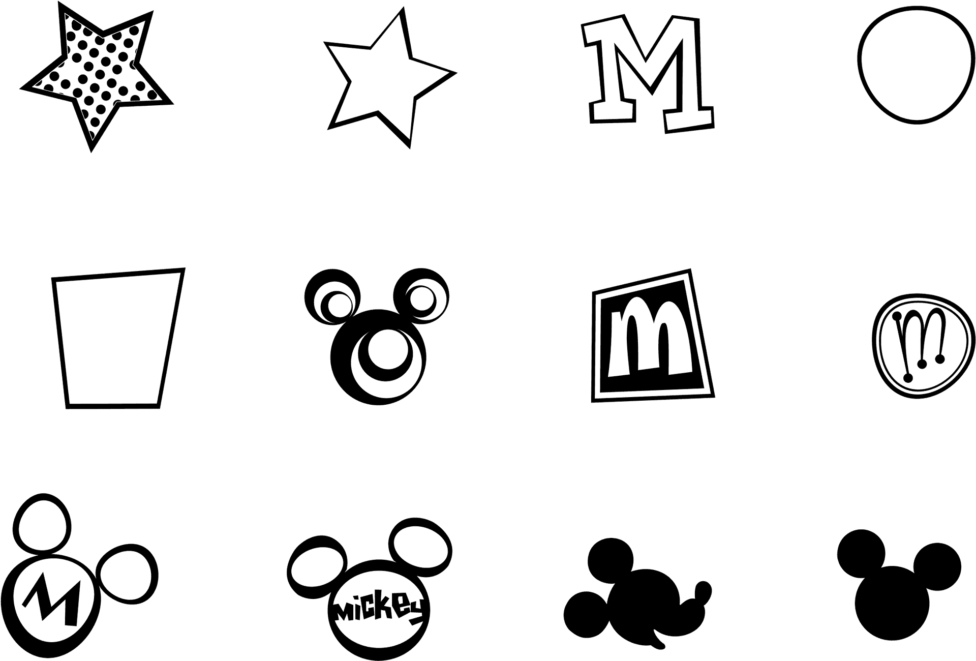 Mickey_ Mouse_ Icon_ Collage PNG