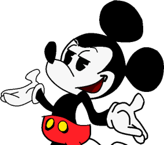 Download Mickey_ Mouse_ Shrugging_ Gesture | Wallpapers.com