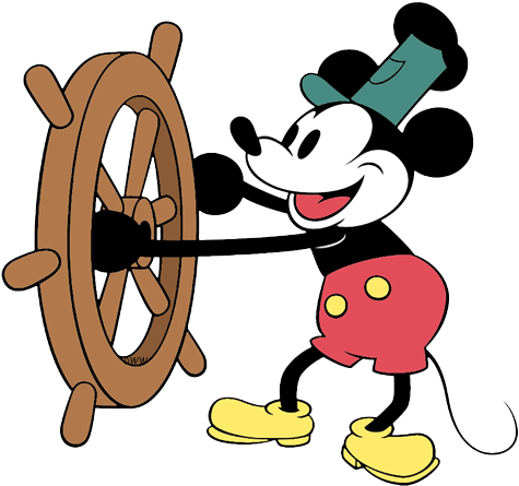 Mickey_ Mouse_ Steering_ Wheel_ Illustration.png PNG