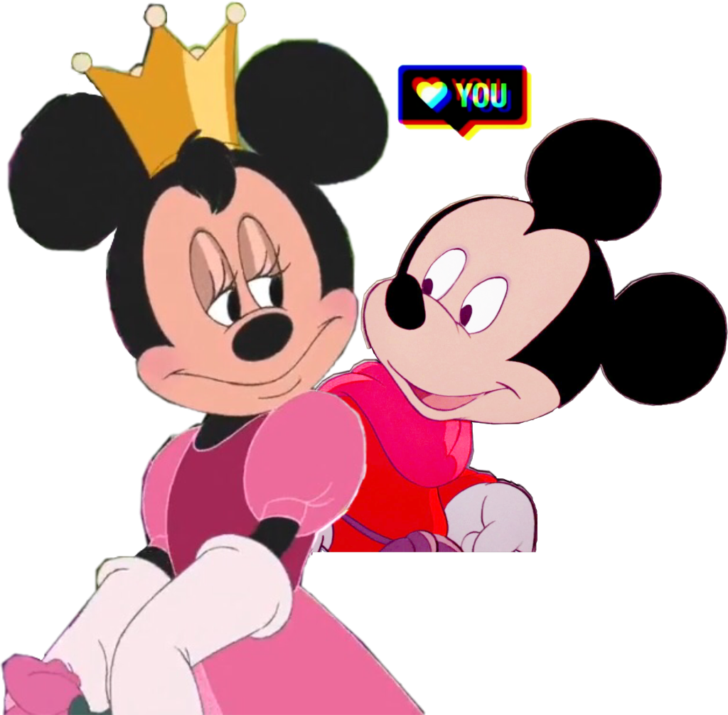 Mickeyand Minnie Love Expression PNG