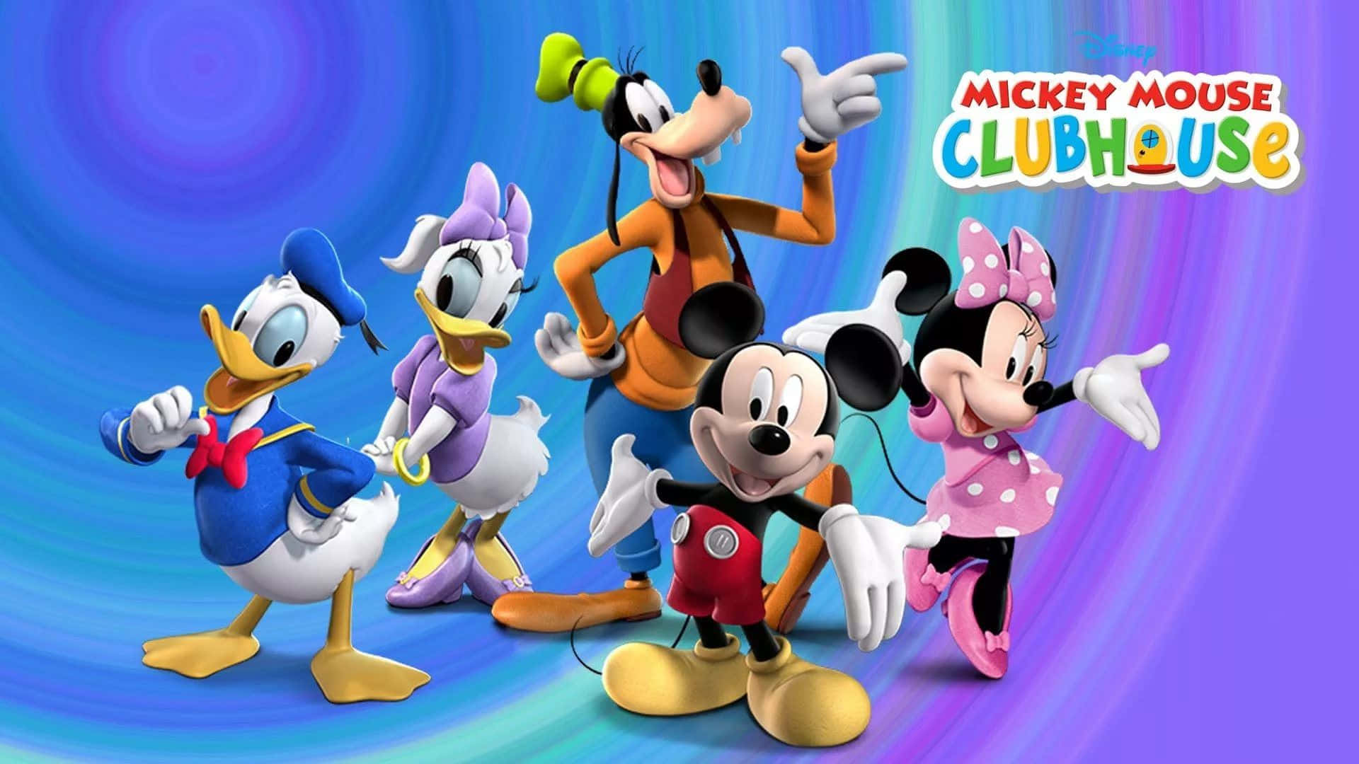 Mickeymouse Clubhouse Baggrunds Billede.
