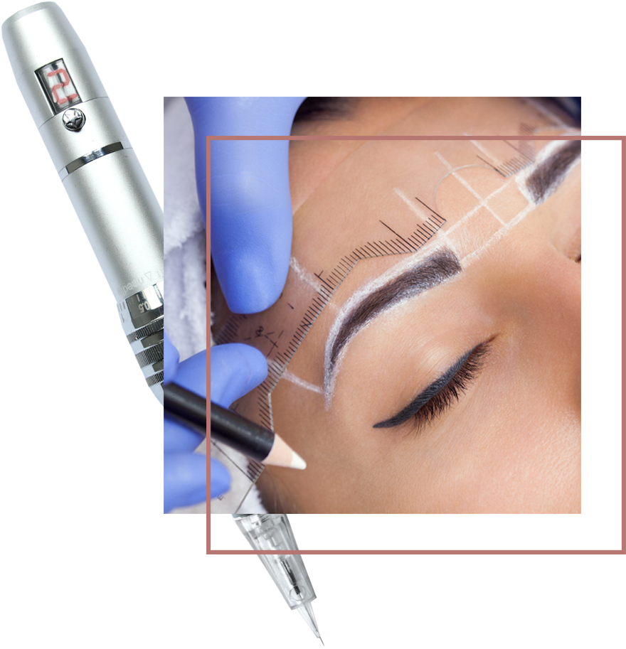 Microblading Eyebrow Enhancement Procedure PNG