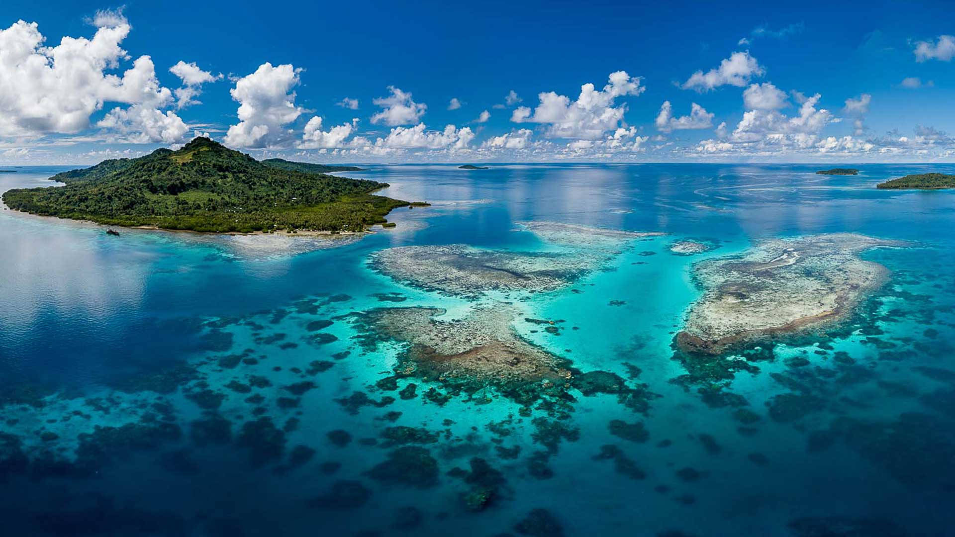 Micronesia Coral Reef Islands Wallpaper