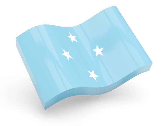 Micronesian Flag Illustration PNG