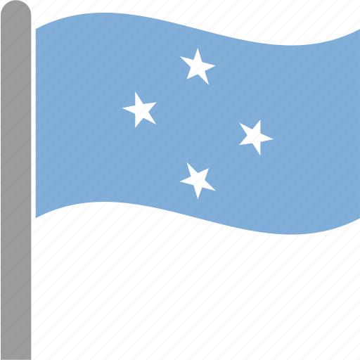 Micronesian Flag Illustration PNG