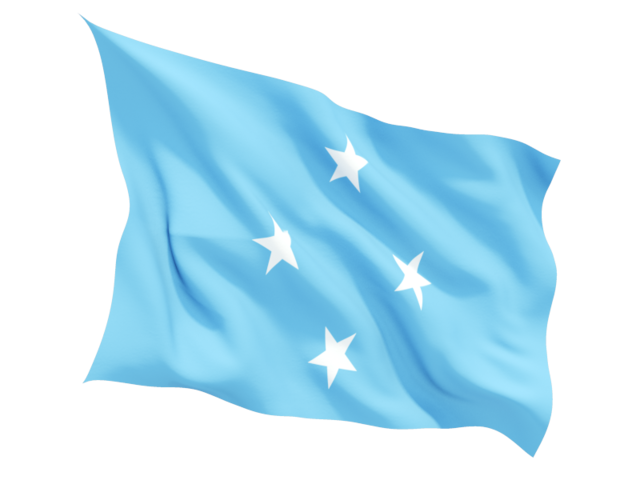 Micronesian Flag Waving PNG