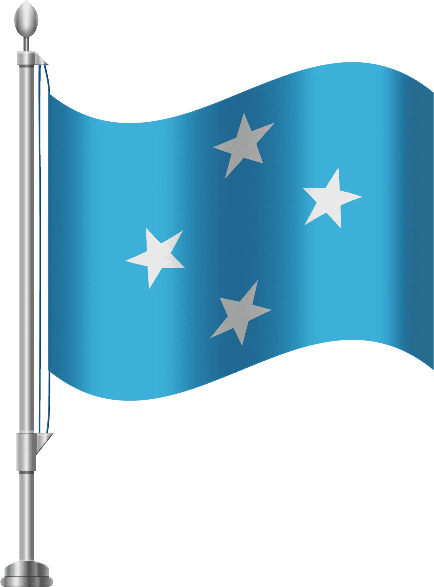 Micronesian Flag Waving PNG