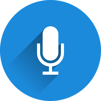 Microphone Icon Flat Design PNG