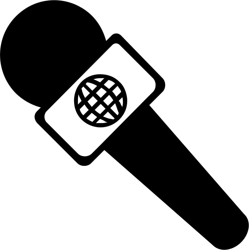 Microphone Icon Silhouette PNG